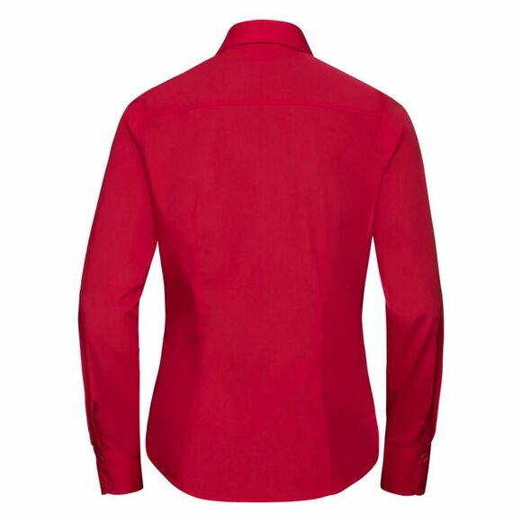 Russell Collection Womens/Ladies Long Sleeve Fitted Office/Formal Poplin Shirt / - Picture 5 of 5